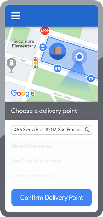 Easy-Pickup-Dropoff-Selection